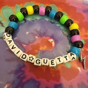 Handmade David Guetta Kandi Bracelet